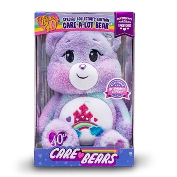 Care Bears New 2022 14" Plush 40th Anniversary Care-a-Lot Bear Soft Huggable! - Picture 4 of 6